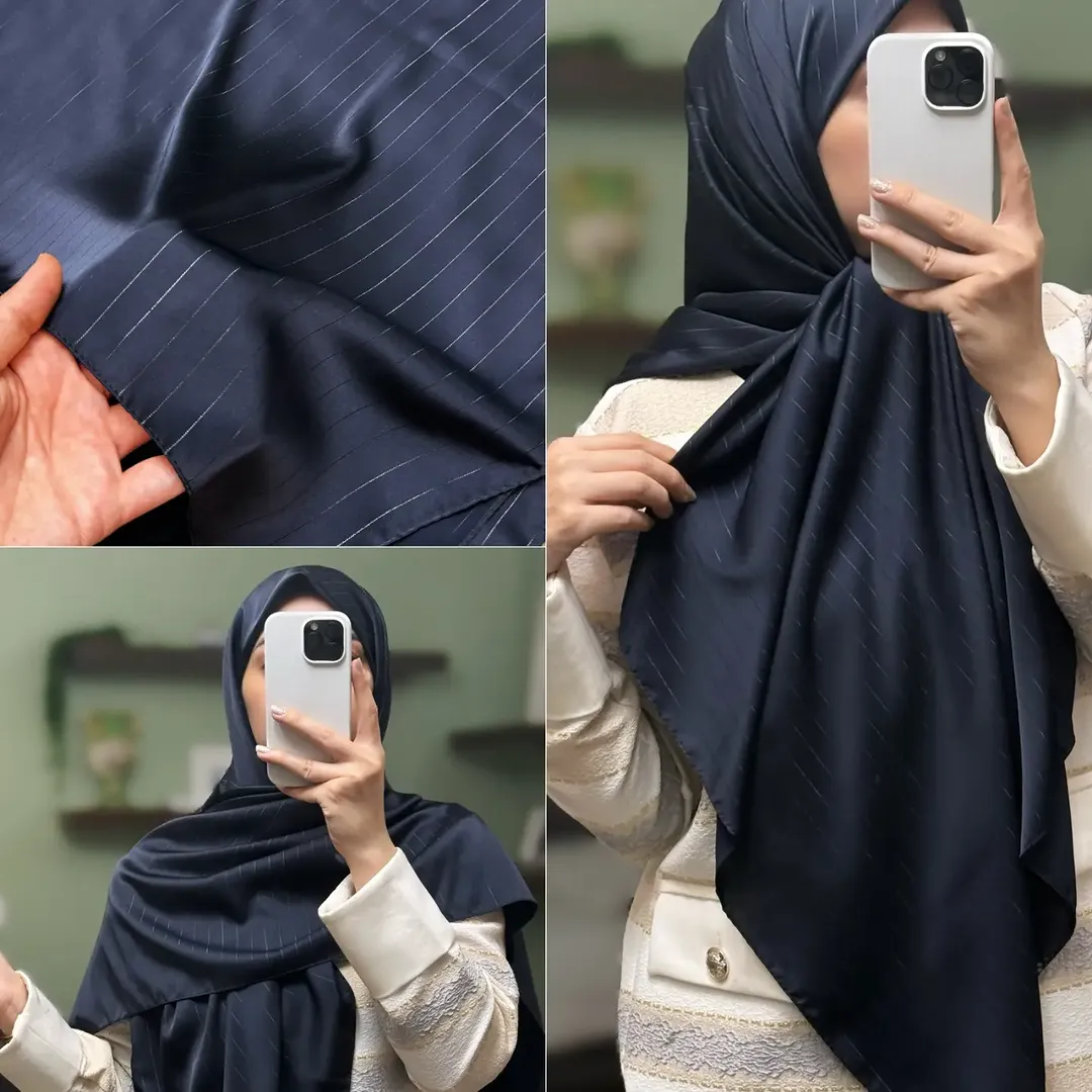 روسری ساتن ابریشم دیپلمات